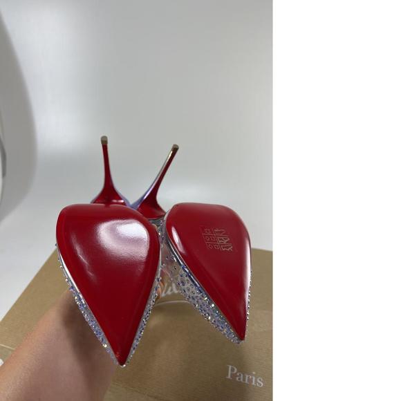 Spikaqueen Strassed Crystal Clear PVC Unicorn ombre Sandals E576 - Picture 10 of 12